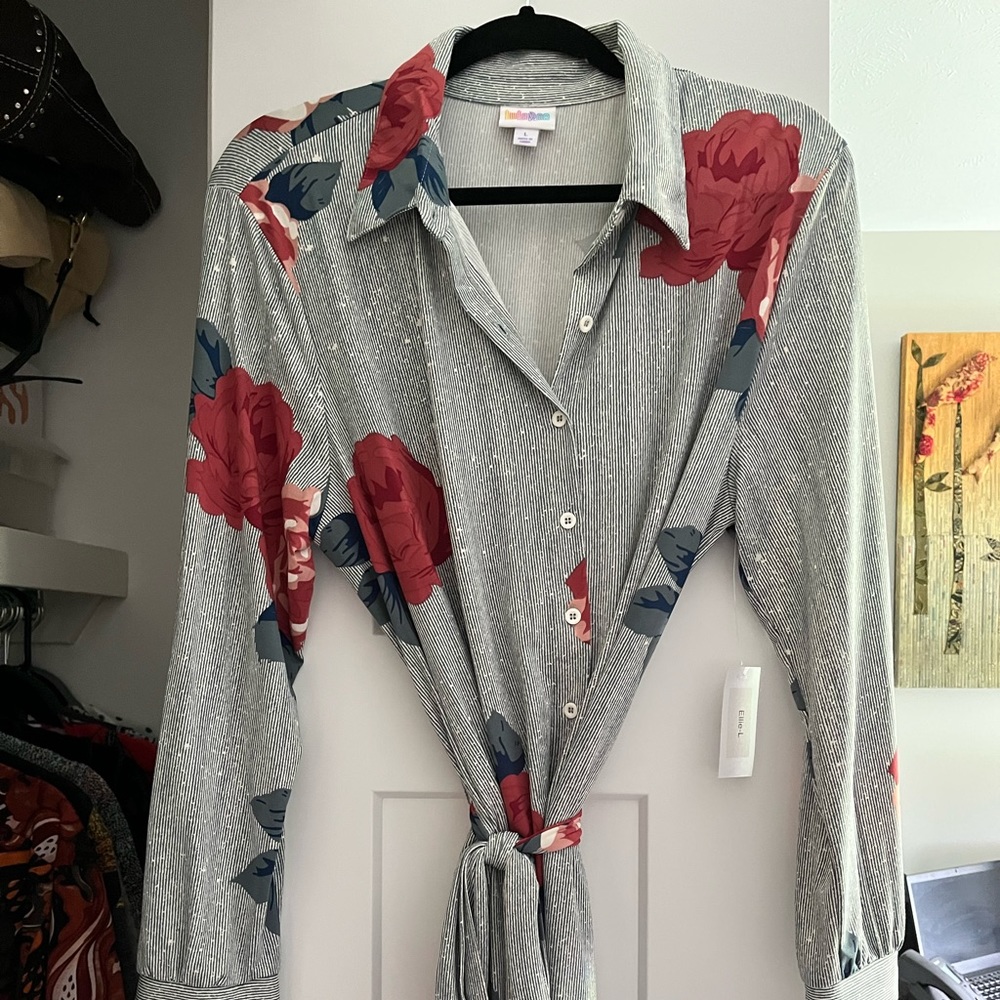 NWT Lularoe Ellie shirt dress size large